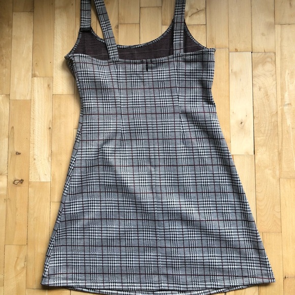 Forever21 gray, black and white flannel dress - Picture 2 of 3